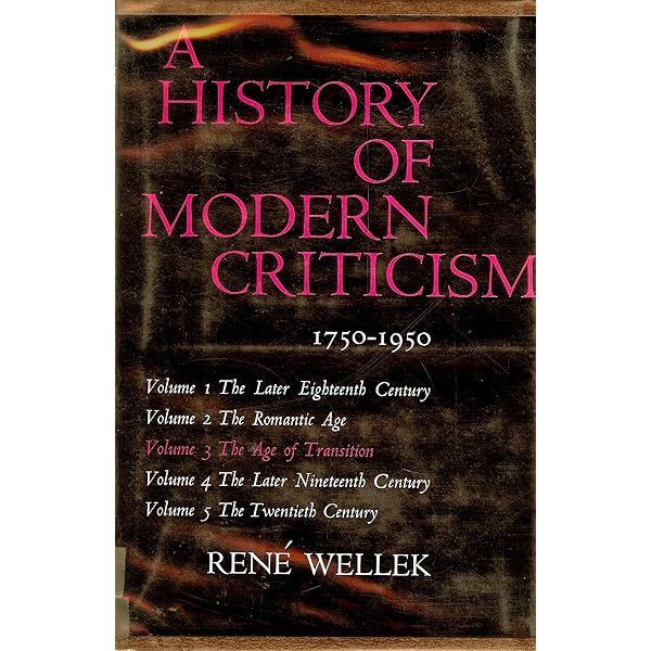 A History of Modern Criticism, 1750-1950: Rene Wellek